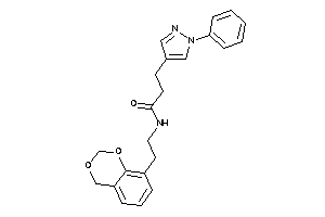 N-[2-(4H-1,3-benzodioxin-8-yl)ethyl]-3-(1-phenylpyrazol-4-yl)propionamide