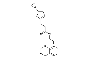 N-[2-(4H-1,3-benzodioxin-8-yl)ethyl]-3-(5-cyclopropyl-2-furyl)propionamide