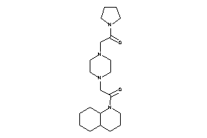 2-[4-[2-(3,4,4a,5,6,7,8,8a-octahydro-2H-quinolin-1-yl)-2-keto-ethyl]piperazino]-1-pyrrolidino-ethanone