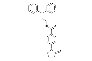 N-(3,3-diphenylpropyl)-4-(2-ketopyrrolidino)benzamide