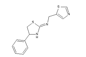 Image of (4-phenylthiazolidin-2-ylidene)-(thiazol-5-ylmethyl)amine
