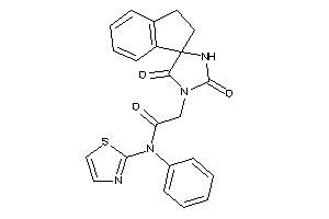2-(2,5-diketospiro[imidazolidine-4,1'-indane]-1-yl)-N-phenyl-N-thiazol-2-yl-acetamide