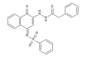 Image of N-[4-keto-3-[N'-(2-phenylacetyl)hydrazino]-1-naphthylidene]benzenesulfonamide