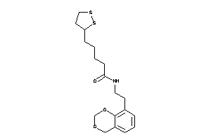 N-[2-(4H-1,3-benzodioxin-8-yl)ethyl]-5-(dithiolan-3-yl)valeramide