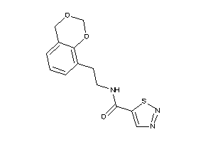 N-[2-(4H-1,3-benzodioxin-8-yl)ethyl]thiadiazole-5-carboxamide