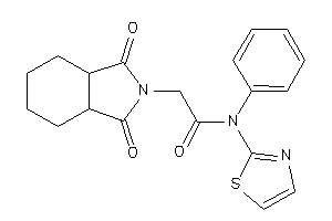 2-(1,3-diketo-3a,4,5,6,7,7a-hexahydroisoindol-2-yl)-N-phenyl-N-thiazol-2-yl-acetamide