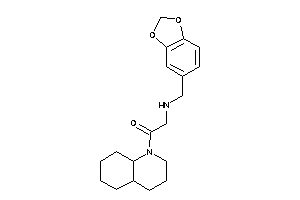 1-(3,4,4a,5,6,7,8,8a-octahydro-2H-quinolin-1-yl)-2-(piperonylamino)ethanone