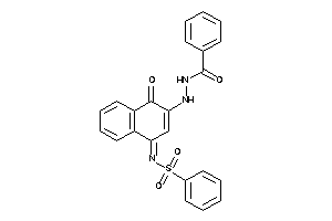 N-[3-(N'-benzoylhydrazino)-4-keto-1-naphthylidene]benzenesulfonamide