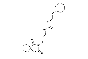 1-(2-cyclohexylethyl)-3-[3-(2,4-diketo-1,3-diazaspiro[4.4]nonan-3-yl)propyl]urea