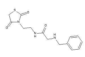 2-(benzylamino)-N-[2-(2,4-diketothiazolidin-3-yl)ethyl]acetamide