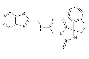 N-(1,3-benzothiazol-2-ylmethyl)-2-(2,5-diketospiro[imidazolidine-4,1'-indane]-1-yl)acetamide
