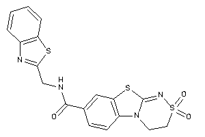 Image of N-(1,3-benzothiazol-2-ylmethyl)-2,2-diketo-3,4-dihydro-[1,2,4]thiadiazino[3,4-b][1,3]benzothiazole-8-carboxamide