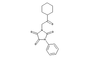 1-(2-cyclohexyl-2-keto-ethyl)-3-phenyl-imidazolidine-2,4,5-trione