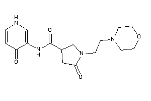 5-keto-N-(4-keto-1H-pyridin-3-yl)-1-(2-morpholinoethyl)pyrrolidine-3-carboxamide