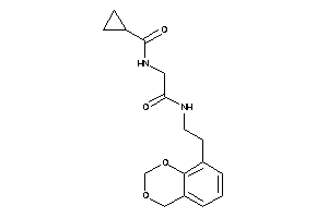 N-[2-[2-(4H-1,3-benzodioxin-8-yl)ethylamino]-2-keto-ethyl]cyclopropanecarboxamide