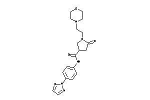 5-keto-1-(2-morpholinoethyl)-N-[4-(triazol-2-yl)phenyl]pyrrolidine-3-carboxamide