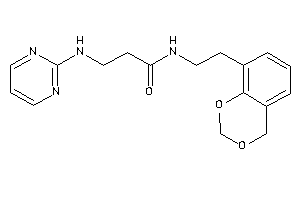 N-[2-(4H-1,3-benzodioxin-8-yl)ethyl]-3-(2-pyrimidylamino)propionamide