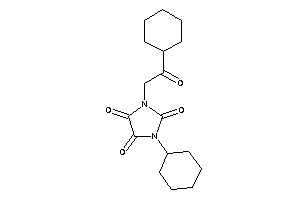 1-cyclohexyl-3-(2-cyclohexyl-2-keto-ethyl)imidazolidine-2,4,5-trione