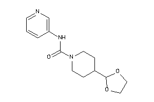 4-(1,3-dioxolan-2-yl)-N-(3-pyridyl)piperidine-1-carboxamide