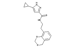 N-[2-(4H-1,3-benzodioxin-8-yl)ethyl]-5-cyclopropyl-1H-pyrazole-3-carboxamide