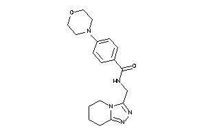 4-morpholino-N-(5,6,7,8-tetrahydro-[1,2,4]triazolo[4,3-a]pyridin-3-ylmethyl)benzamide