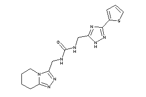 1-(5,6,7,8-tetrahydro-[1,2,4]triazolo[4,3-a]pyridin-3-ylmethyl)-3-[[3-(2-thienyl)-1H-1,2,4-triazol-5-yl]methyl]urea