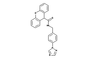 N-[4-(1,2,4-triazol-1-yl)benzyl]-9H-xanthene-9-carboxamide