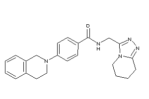 4-(3,4-dihydro-1H-isoquinolin-2-yl)-N-(5,6,7,8-tetrahydro-[1,2,4]triazolo[4,3-a]pyridin-3-ylmethyl)benzamide