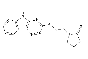 1-[2-(5H-[1,2,4]triazino[5,6-b]indol-3-ylthio)ethyl]-2-pyrrolidone