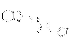 1-(1H-pyrazol-4-ylmethyl)-3-[2-(5,6,7,8-tetrahydroimidazo[1,2-a]pyridin-2-yl)ethyl]urea