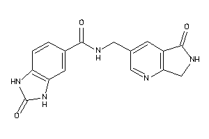2-keto-N-[(5-keto-6,7-dihydropyrrolo[3,4-b]pyridin-3-yl)methyl]-1,3-dihydrobenzimidazole-5-carboxamide