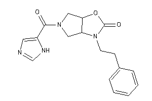 5-(1H-imidazole-5-carbonyl)-3-phenethyl-3a,4,6,6a-tetrahydropyrrolo[3,4-d]oxazol-2-one