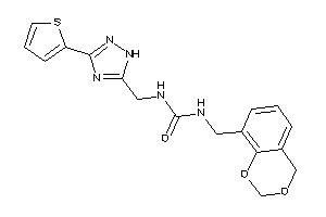 1-(4H-1,3-benzodioxin-8-ylmethyl)-3-[[3-(2-thienyl)-1H-1,2,4-triazol-5-yl]methyl]urea