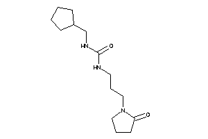 1-(cyclopentylmethyl)-3-[3-(2-ketopyrrolidino)propyl]urea