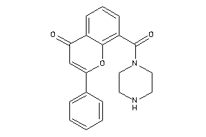 2-phenyl-8-(piperazine-1-carbonyl)chromone