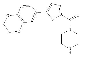 [5-(2,3-dihydro-1,4-benzodioxin-6-yl)-2-thienyl]-piperazino-methanone