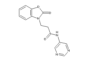 3-(2-keto-1,3-benzoxazol-3-yl)-N-(5-pyrimidyl)propionamide