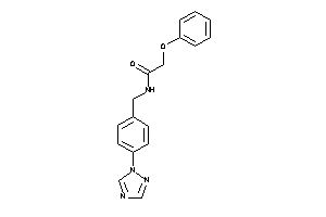 2-phenoxy-N-[4-(1,2,4-triazol-1-yl)benzyl]acetamide