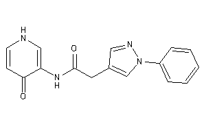 N-(4-keto-1H-pyridin-3-yl)-2-(1-phenylpyrazol-4-yl)acetamide