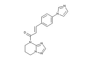 Image of 1-(6,7-dihydro-5H-[1,2,4]triazolo[1,5-a]pyrimidin-4-yl)-3-(4-imidazol-1-ylphenyl)prop-2-en-1-one