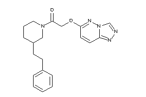 1-(3-phenethylpiperidino)-2-([1,2,4]triazolo[3,4-f]pyridazin-6-yloxy)ethanone