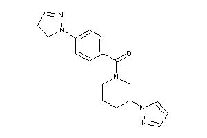 [4-(2-pyrazolin-1-yl)phenyl]-(3-pyrazol-1-ylpiperidino)methanone