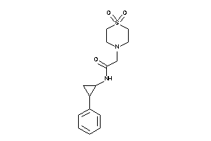 2-(1,1-diketo-1,4-thiazinan-4-yl)-N-(2-phenylcyclopropyl)acetamide