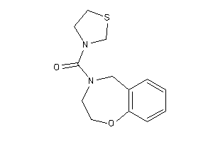 3,5-dihydro-2H-1,4-benzoxazepin-4-yl(thiazolidin-3-yl)methanone