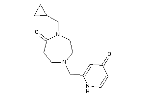 4-(cyclopropylmethyl)-1-[(4-keto-1H-pyridin-2-yl)methyl]-1,4-diazepan-5-one