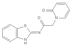N-(3H-1,3-benzothiazol-2-ylidene)-2-(2-keto-1-pyridyl)acetamide