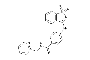 4-[(1,1-diketo-1,2-benzothiazol-3-yl)amino]-N-(2-pyridylmethyl)benzamide