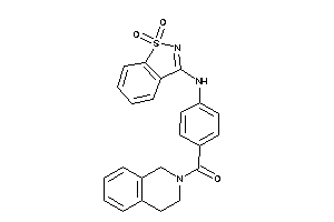 3,4-dihydro-1H-isoquinolin-2-yl-[4-[(1,1-diketo-1,2-benzothiazol-3-yl)amino]phenyl]methanone