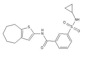 3-(cyclopropylsulfamoyl)-N-(5,6,7,8-tetrahydro-4H-cyclohepta[b]thiophen-2-yl)benzamide