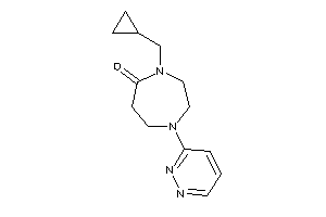 4-(cyclopropylmethyl)-1-pyridazin-3-yl-1,4-diazepan-5-one